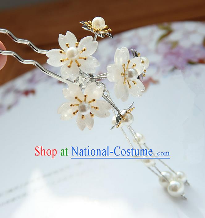 Traditional Handmade Chinese Ancient Princess Classical Accessories Jewellery Hair Sticks Sakura Hair Claws, Hair Fascinators Hairpins for Women