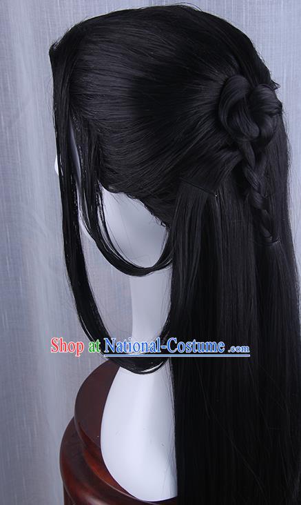 Traditional Handmade Ancient Chinese Han Dynasty Imperial Princess Wig, Ancient Chinese Hanfu Cosplay Fairy Swordsman Wig for Women