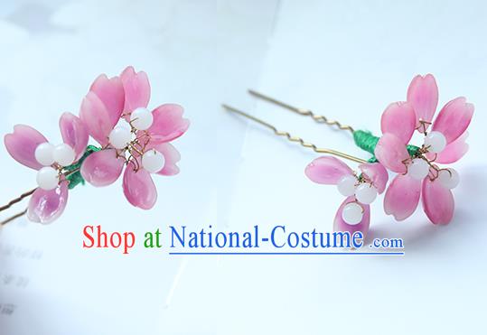 Traditional Handmade Chinese Ancient Princess Classical Hanfu Accessories Jewellery Flowers Hair Sticks Hair Claws, Hair Fascinators Hairpins for Women