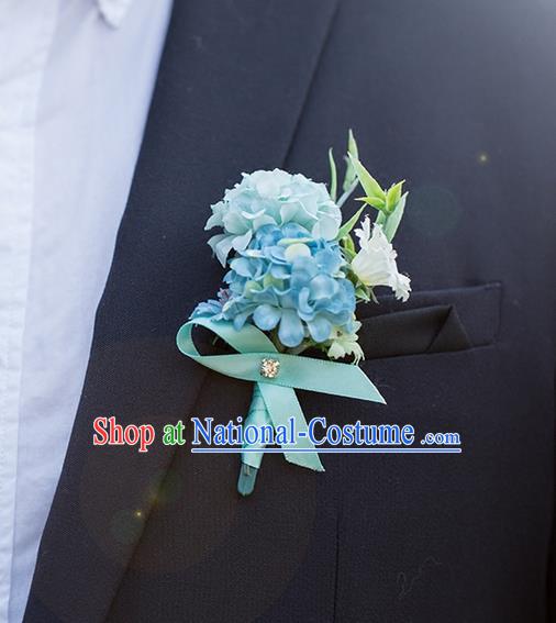 Top Grade Classical Wedding Silk Flowers,Groom Emulational Corsage Groomsman Pink Brooch Flowers for Men