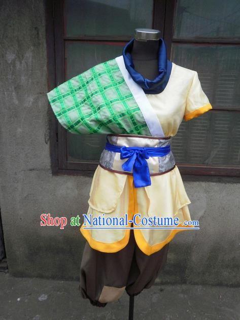 Traditional Ancient Chinese Classical Cartoon Character Uniform Cosplay Swordsman Hanfu Game Role Complete Set for Men