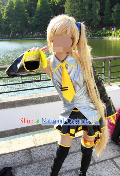 Japanese Cartoon Character Swordsman Swordmen Costumes Complete Set for Women