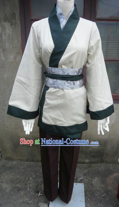 Traditional Ancient Chinese Classical Cartoon Character Uniform Cosplay Game Role Qin Dynasty Swordmen Costume Complete Set for Men