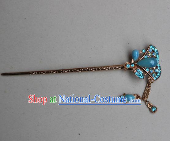 Traditional Chinese Miao Ethnic Minority Palace Hair Jewelry Accessories, Hmong Handmade Tassel Hairpins, Miao Ethnic Jewelry Accessories Hair Claw for Women