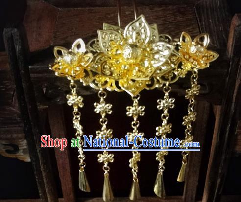 Traditional Handmade Chinese Ancient Classical Hair Accessories Bride Wedding Barrettes Phoenix Coronet, Hair Sticks Hair Jewellery, Hair Fascinators Hairpins for Women