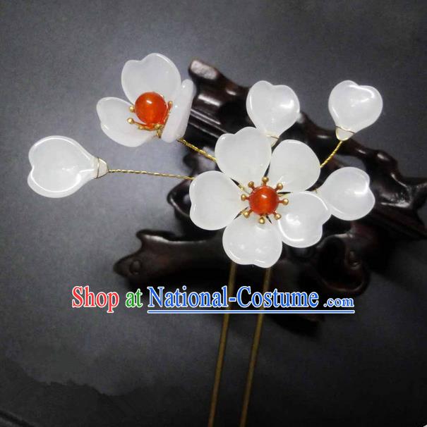 Traditional Handmade Chinese Ancient Classical Hair Accessories Barrettes Hairpin, Flowers Tassel Headdress Hair Jewellery, Hair Fascinators Hairpins for Women