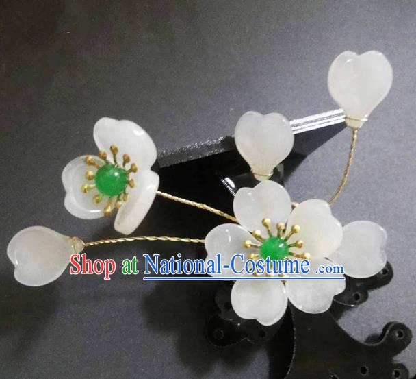 Traditional Handmade Chinese Ancient Classical Hair Accessories Barrettes Hairpin, Flowers Tassel Headdress Hair Jewellery, Hair Fascinators Hairpins for Women