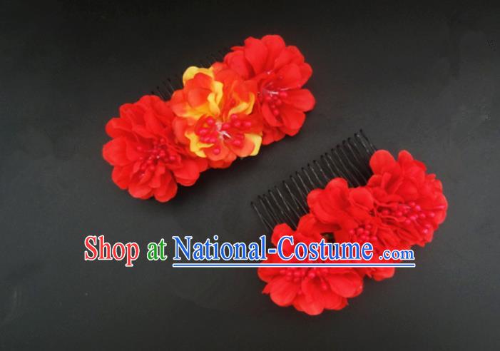 Traditional Handmade Chinese Ancient Classical Hair Accessories Barrettes Hairpin, Flowers Headdress Hair Jewellery, Hair Fascinators Hairpins for Women