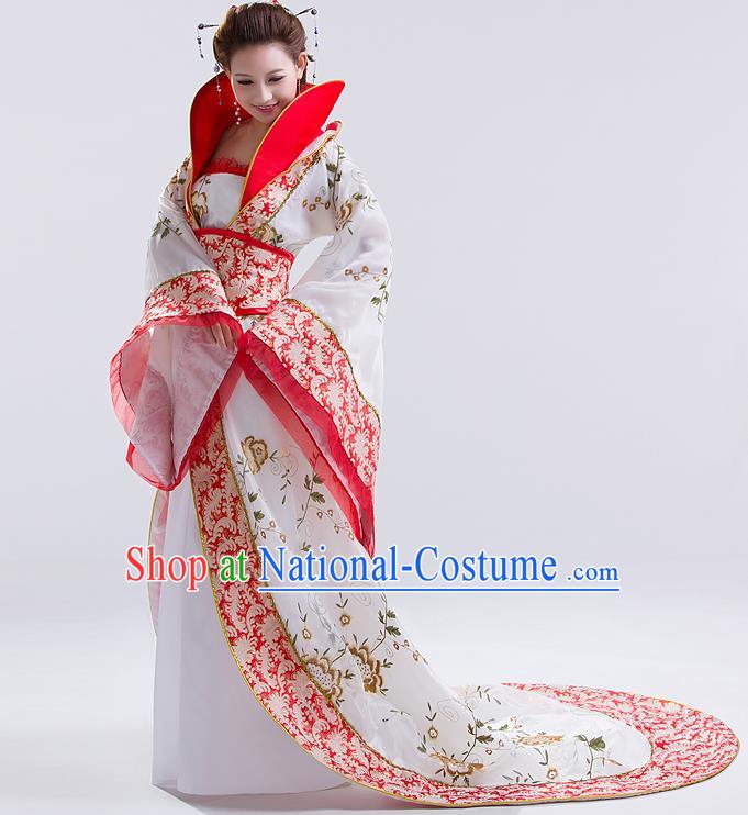 Traditional Ancient Chinese Imperial Emperess Costume, Chinese Wedding Dress, Cosplay Chinese Peri Imperial Princess Tailing Clothing Hanfu for Women