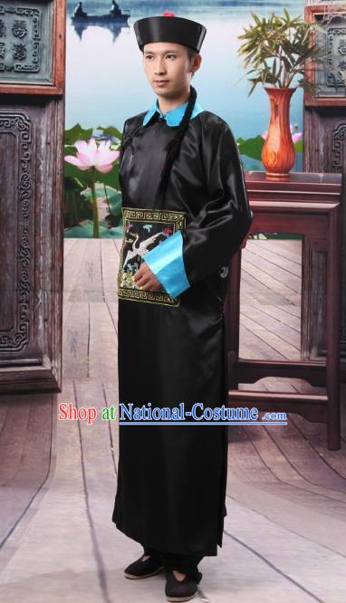 Traditional Ancient Chinese Imperial Minister Costume, Chinese Qing Dynasty Male Dress, Cosplay Chinese Eunuch Clothing for Men