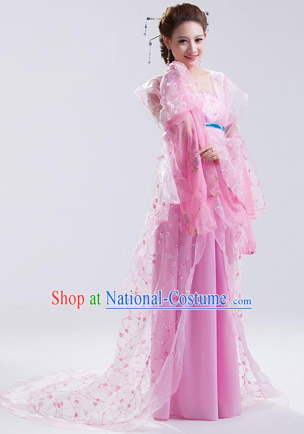 Traditional Ancient Chinese Imperial Emperess Costume, Chinese Wedding Dress, Cosplay Chinese Peri Imperial Princess Tailing Clothing Hanfu for Women