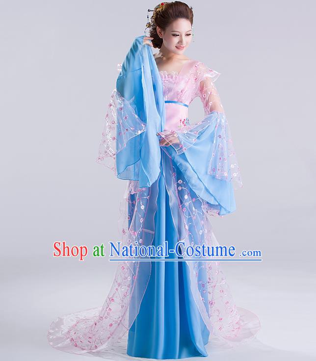 Traditional Ancient Chinese Imperial Emperess Costume, Chinese Wedding Dress, Cosplay Chinese Peri Imperial Princess Tailing Clothing Hanfu for Women