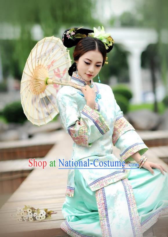 Traditional Ancient Chinese Imperial Emperess Costume, Chinese Qing Dynasty Lady Dress, Cosplay Chinese Peri Imperial Princess Clothing for Women