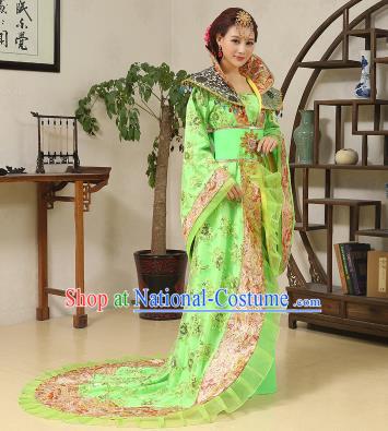 Traditional Ancient Chinese Imperial Emperess Costume, Chinese Wedding Dress, Cosplay Chinese Peri Imperial Princess Tailing Clothing Hanfu for Women