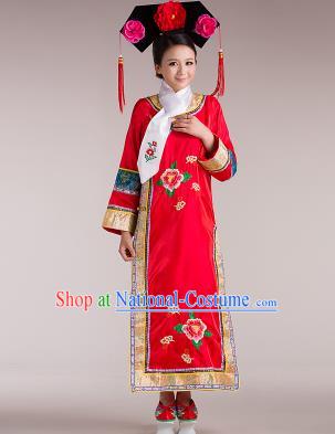 Traditional Ancient Chinese Imperial Emperess Costume, Chinese Qing Dynasty Lady Dress, Cosplay Chinese Man Nationality Peri Imperial Princess Clothing for Women