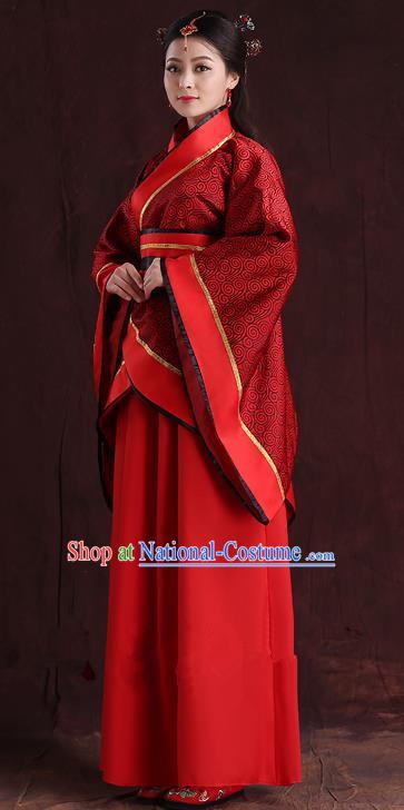 Traditional Ancient Chinese Imperial Emperess Costume, Chinese Han Dynasty Dance Dress, Cosplay Chinese Peri Imperial Princess Wedding Clothing Hanfu for Women