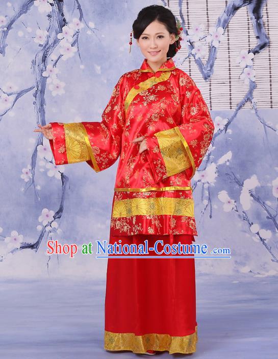 Traditional Ancient Chinese Imperial Emperess Costume, Chinese Qing Dynasty Old Lady Dress, Cosplay Chinese Peri Imperial Princess Clothing for Women