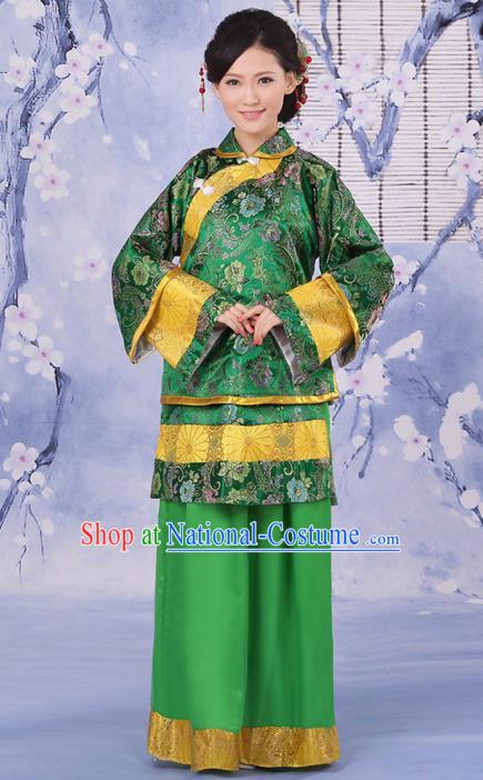 Traditional Ancient Chinese Imperial Emperess Costume, Chinese Qing Dynasty Old Lady Dress, Cosplay Chinese Peri Imperial Princess Clothing for Women