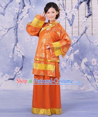 Traditional Ancient Chinese Imperial Emperess Costume, Chinese Qing Dynasty Old Lady Dress, Cosplay Chinese Peri Imperial Princess Clothing for Women