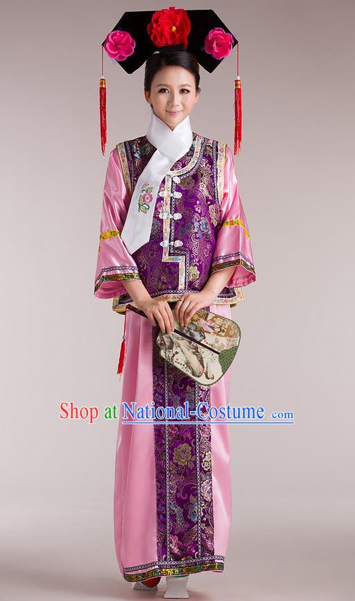 Traditional Ancient Chinese Imperial Emperess Costume, Chinese Qing Dynasty Lady Dress, Cosplay Chinese Peri Imperial Princess Clothing for Women