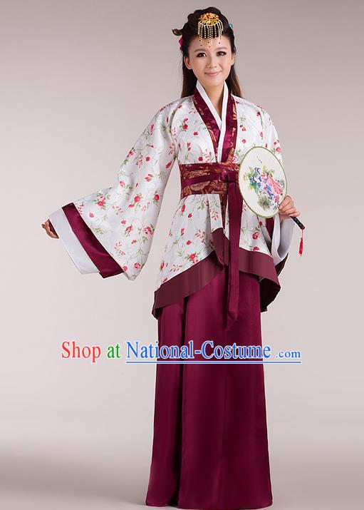 Traditional Ancient Chinese Imperial Emperess Costume, Chinese Han Dynasty Wedding Dress, Cosplay Chinese Peri Imperial Princess Tailing Clothing Hanfu for Women