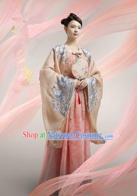 Traditional Ancient Chinese Imperial Emperess Costume, Chinese Tang Dynasty Wedding Dress, Cosplay Chinese Peri Imperial Princess Embroidered Clothing for Women