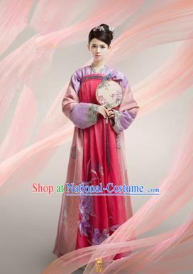 Traditional Ancient Chinese Imperial Emperess Costume, Chinese Tang Dynasty Wedding Dress, Cosplay Chinese Peri Imperial Princess Embroidered Clothing for Women