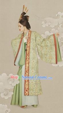 Traditional Ancient Chinese Imperial Emperess Costume Complete Set, Chinese Han Dynasty Emperess Dowager Wedding Dress, Cosplay Chinese Imperial Princess Embroidered Clothing for Women