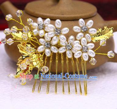 Traditional Handmade Chinese Ancient Classical Hair Accessories Flowers Hairpin, Hair Claws Hair Comb for Women