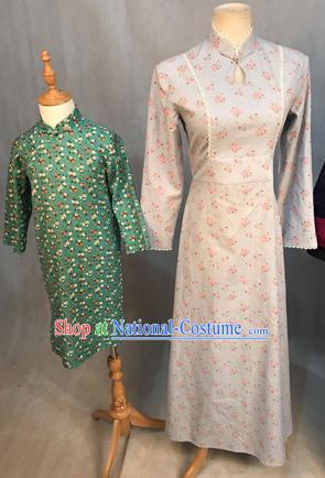 Traditional Ancient Chinese Young Women Cheongsam Dress, Chinese Tangsuit Embroidered Cheongsam for Women