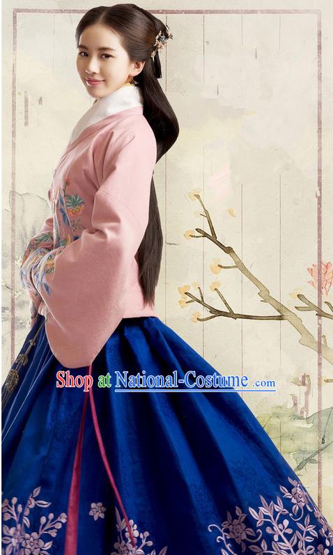 Traditional Ancient Chinese Imperial Emperess Costume, Chinese Ming Dynasty Young Lady Dress, Cosplay Chinese Princess Clothing Hanfu for Women