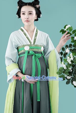 Traditional Ancient Chinese Dunhuang Flying Fairy Costume, Chinese Han Dynasty Dance Ribbon Dress, Cosplay Chinese Peri Imperial Empress Clothing for Pregnant Women