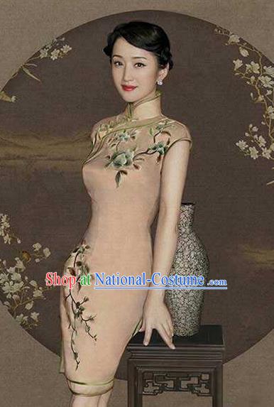 Traditional Chinese Female Costumes Chinese Ancient Clothes Chinese Silk Cheongsam Tang Suits Dress for Women