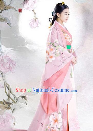 Traditional Ancient Chinese Imperial Emperess Costume, Chinese Han Dynasty Young Lady Dress, Cosplay Chinese Princess Consort Clothing Hanfu for Women