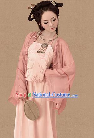 Traditional Ancient Chinese Imperial Emperess Costume, Chinese Tang Dynasty Silk Bellyband Dress, Cosplay Chinese Princess Embroidered Clothing for Women