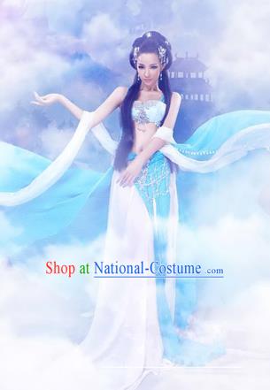 Traditional Ancient Chinese Flying Imperial Consort Costume, Chinese Han Dynasty Flying Lady Dress, Cosplay Chinese Fairy Imperial Concubine Clothing Hanfu for Women