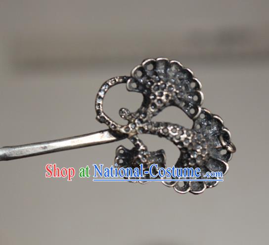 Traditional Chinese Miao Nationality Crafts Jewelry Accessory Hair Accessories, Hmong Handmade Miao Silver Palace Lady Hair Sticks Hair Claw, Miao Ethnic Minority Hair Fascinators Hairpins for Women