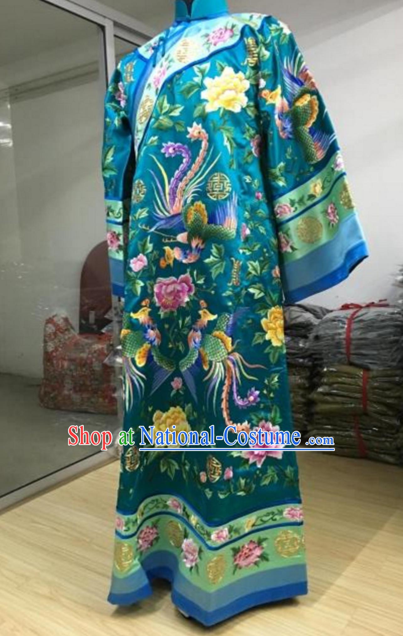 Chinese TV Drama Zhen Huan Legend Empress Embroidered Dress Clothes for Women