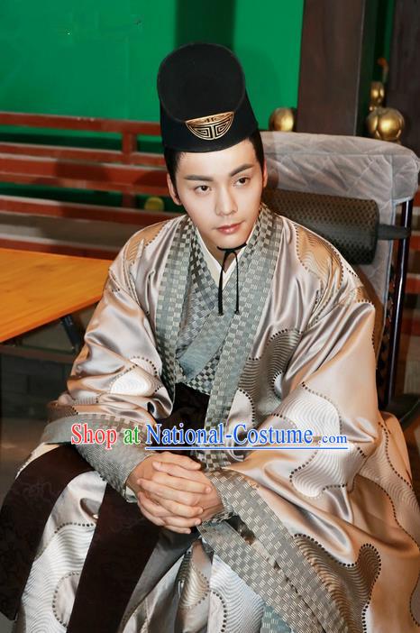 Traditional Ancient Chinese Nobility Childe Costume, Elegant Hanfu Western Wei Dynasty Prince Clothing, Chinese Northern Dynasties Aristocratic Embroidered Clothing for Men