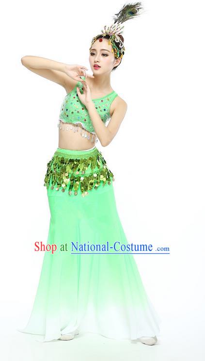 Traditional Chinese Yangge Fan Dance Modern Dance Costume