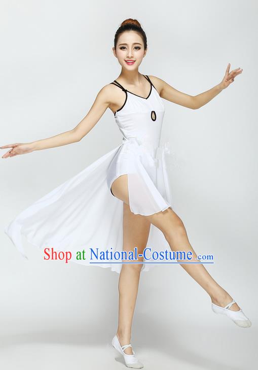 Traditional Chinese Yangge Fan Dancing Costume, Folk Dance Yangko Uniforms, Classic Jasmine Flower Fan Dance Short Dress Elegant Drum Dance Clothing for Women