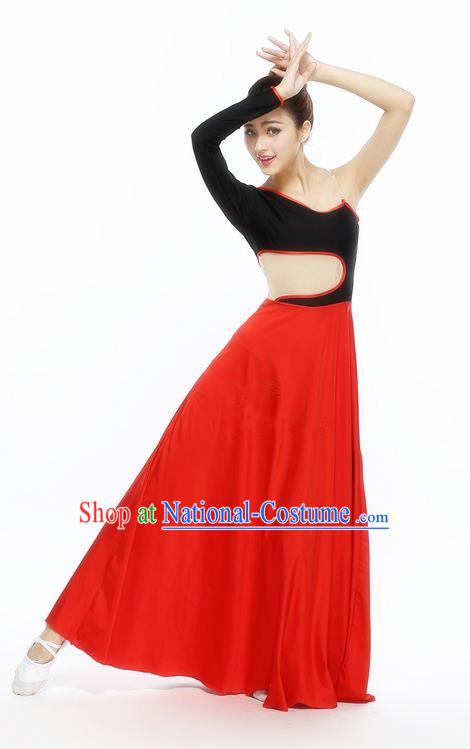 Traditional Chinese Yangge Fan Dance Modern Dance Costume