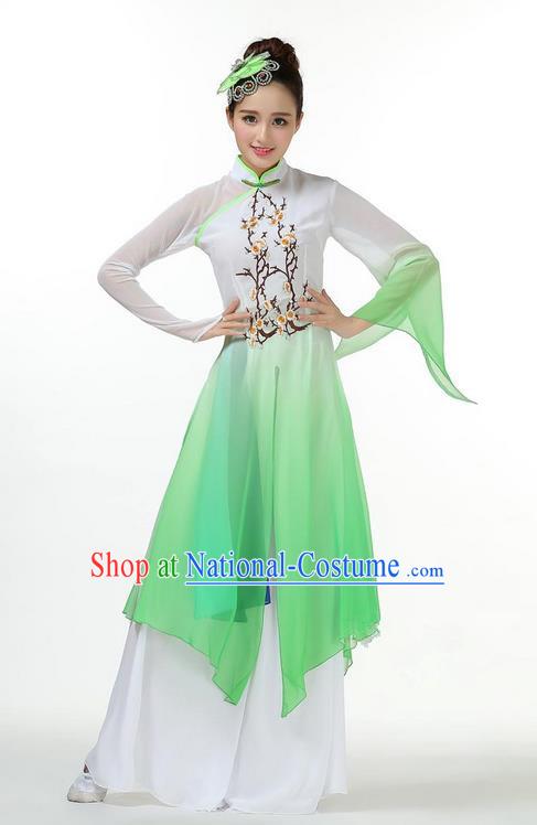 Traditional Chinese Yangge Fan Dance Modern Dance Costume