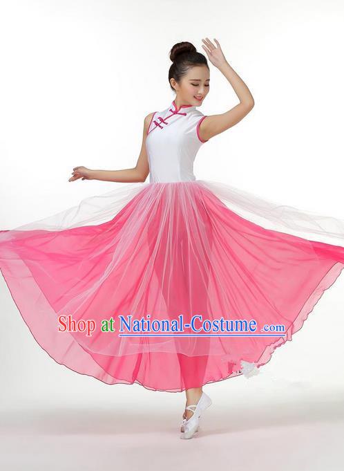 Traditional Chinese Yangge Fan Dance Modern Dance Costume