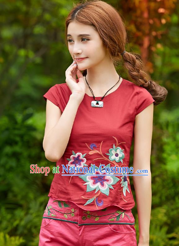 Traditional Ancient Chinese Young Women Cheongsam Dress Republic of China Tangsuit Stand Collar Blouse Dress Tang Suit Clothing for Women