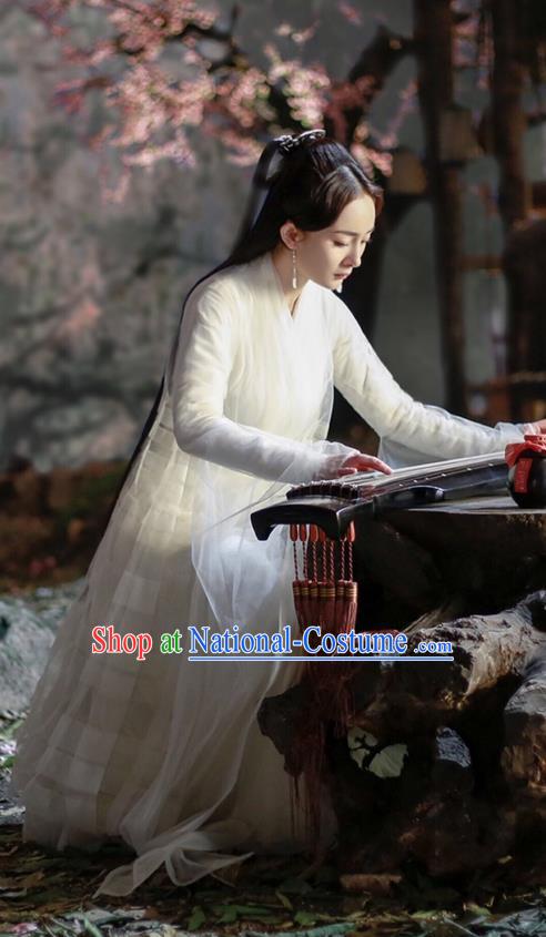 Traditional Ancient Chinese Elegant Costume, Chinese Han Dynasty Young Lady Dress, Cosplay Ten Great III of Peach Blossom Fairy Chinese Peri Imperial Princess Hanfu Clothing for Women