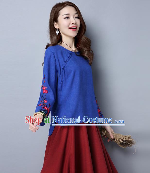 Traditional Ancient Chinese Young Women Cheongsam Dress Republic of China Tangsuit Stand Collar Blouse Dress Tang Suit Clothing for Women