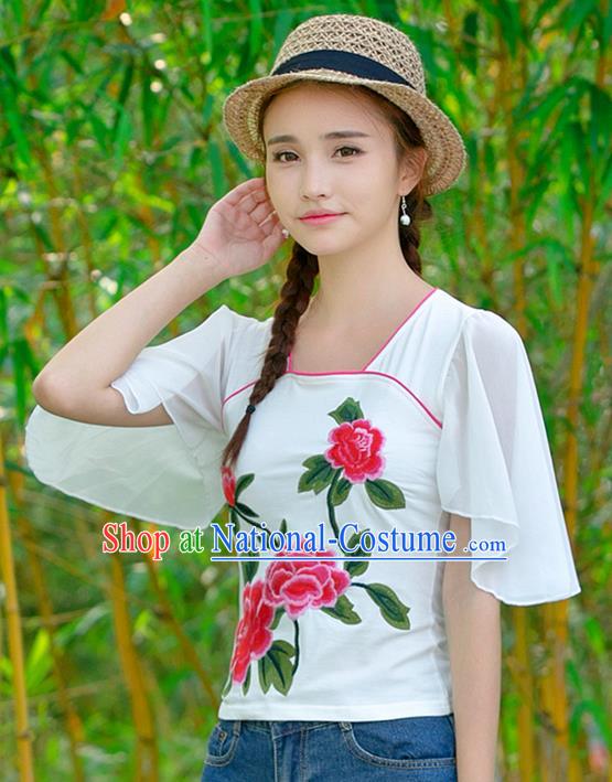 Traditional Ancient Chinese Young Women Cheongsam Dress Republic of China Tangsuit Stand Collar Blouse Dress Tang Suit Clothing for Women