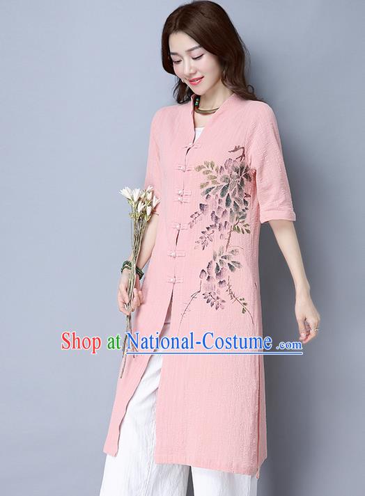 Traditional Ancient Chinese Young Women Cheongsam Dress Republic of China Tangsuit Stand Collar Blouse Dress Tang Suit Clothing for Women