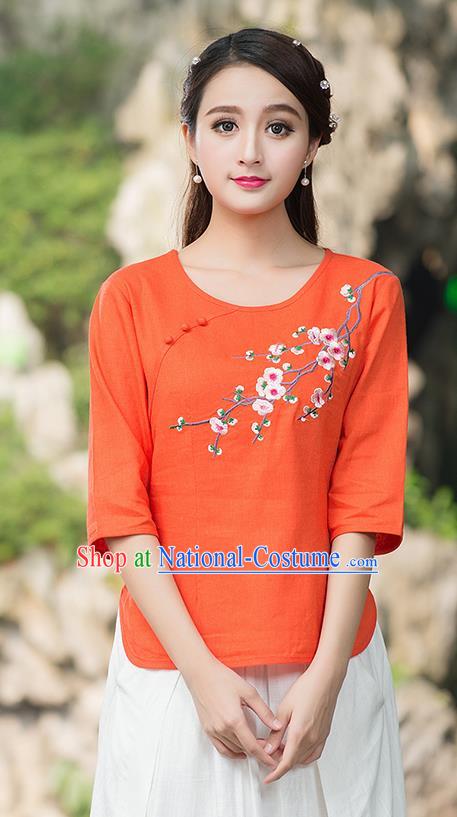 Traditional Ancient Chinese Young Women Cheongsam Dress Republic of China Tangsuit Stand Collar Blouse Dress Tang Suit Clothing for Women